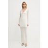 Šaty Guess ALBA béžová farba, maxi, rovný strih, W5YK85 Z0010 W5YK85.Z0010 M
