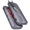 AXAGON multi húb USB-C/HMC-12GM2/USB 3.2 Gen1/1x PD/1x HDMI/1x USB-C/1x USB-A/SD/micro SD/1x M.2/RJ-45