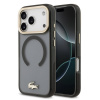 Lacoste PC/TPU Frosted Finish Gold Logo MagSafe zadný kryt pre iPhone 17 Pro Black