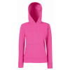 F.O.L. | Classic Lady-Fit Hooded Sweat, Dámska mikina s kapucňou, červená Fuchsia, XXL