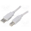 Kabel USB 2.0 USB A vidlice, USB B vidlice 3m šedá Žíla CCA