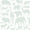 ESTAhome Tapeta Animals mint green