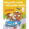 Maľuj podľa značiek - Doprava
