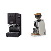 Gaggia New Classic EVO BC, black + Eureka Mignon Single Dose, White & Oak