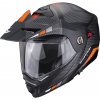 Prilba Scorpion ADX-2 CAMINO Matt Black Silver Orange Veľkosť: XS (53-54 cm)