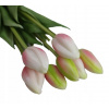 Silikónová kytica tulipánových tulipánov 7 ks ruží H44 (Silikónová kytica tulipánových tulipánov 7 ks ruží H44)