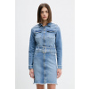 Rifľové šaty Karl Lagerfeld Jeans modrá farba, mini, rovný strih, A4W13001 XS