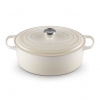 Le Creuset Kastról SIGNATURE 31 cm, 6,3 l, oválny, MERINGUE, liatina