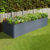Vyvýšený záhradný záhon BestBerg VZ-1250A / 1250 l / 240 x 90 x 58 cm / sivá