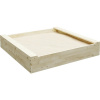 Pieskovisko drevené BASIC 120 x 120 x 22 cm gaštan