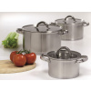 Sada nerezových hrncov Lex 6-dielna (16-20-24 cm) AMBITION