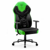 Herné kreslo Diablo Chairs X-Gamer 2.0, čierna látka (Diablo X-Gamer 2.0 Normal Size otočné herné kreslo: Zelený smaragd)