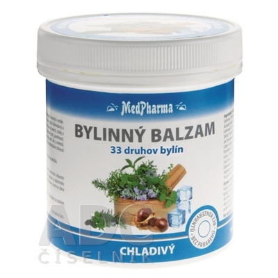 MedPharma BYLINNÝ BALZAM chladivý extrak z 33 druhov bylín, 1x250 ml