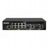 QNAP riadený switch QSW-M2108R-2C (8x 2,5GbE RJ45 a 2x kombo 10GbE SFP+/RJ-45, malá šírka) (QSW-M2108R-2C)