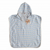 XKKO BMB Scandinavian Chevron Bambusové pončo, baby blue, veľ. 2, 2-3roky, 8594161571629