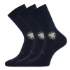 Barefoot detské zimné ponožky VoXX - Barefootik merino tmavomodré (3 páry)