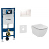 Geberit SET Duofix 111.300.00.5 +WCzávesné Id.Stand. TESI Rimless+sedSC +Sigma30 Biele/Chr 111.300.00.5 NE5