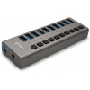 USB Hub i-tec USB 3.0 Charging HUB 10 port + Power Adapter 48 W (U3CHARGEHUB10)