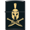 Zippo benzínový zapaľovač Helmet with Crossed Swords , čierny