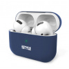 iStyle Silicone Cover Airpods 3 - tmavo modrá