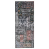 Koberec s krátkym vlasom Entry Patchwork, 200 × 80 cm, sivý, 100% polyester, 004-80200