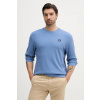 Calvin Klein Jeans tričko s dlhým rukávom pánske s bavlnou LV040EM217 modrá XL