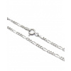 JK Silver Strieborný náramok Figaro 21 cm - Striebro 925