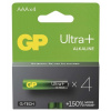 Alkalická batéria GP Ultra Plus LR03 (AAA), 4ks 70839 1013124000