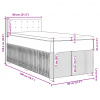 vidaXL Posteľný rám boxsping s matracom tmavozelený 80x200 cm zamat - Zelená - 48088-56463