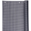 STREND PRO Zástena Polyratan 77 0,9x3 m, UV, 800 g/m2, antracit, tieniaca na balkón, s okami