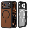 Odolný kryt Spigen Ultra Hybrid MagSafe Apple iPhone 17 Pro - černé (Hybridní pouzdro Spigen Ultra Hybrid MagSafe pro iPhone 17 Pro – černé, s Air Cushion a magnetickým MagSafe kroužkem)