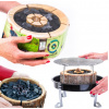Jednorazový gril EcoGrill - Ekologický gril (GRIL NA DREVNÉ UHLIE ŠVÉDSKY STUM POĽNÝ SPORÁK CAMPFIRE CAMPING)