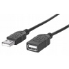 Manhattan 308519 USB, USB 2.0, samec - samica, 480 Mb/s, 1m, černý