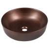 Sapho PRIORI keramické umývadlo na dosku, priemer 41,5cm, meď PI040