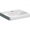 Geberit Smyle štvorcové umývadlo 60 cm bez prepadu, biele 501.732.00.1