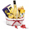 Darčekový košík Vaječný sen (Darčekový košík Vaječný likér spája gurmánske produkty, sviatočnú chuť a elegantné balenie, čím vytvára ideálny darček na každú špeciálnu príležitosť.)