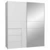 Carryhome BIELA SKRIŇA SO ZRKADLOM, biela, 170/200/61 cm - Skrine - 000687045703