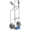 Hliníková rudla na vrecia s lyžinou ,lopata š x h 280 x 140 mm, modrá EUROKRAFTpro