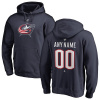 Columbus Blue Jackets - Team Authentic NHL Mikina s kapucňou/Vlastné meno a číslo S/USA=M/EU