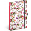Presco Group Notes linkovaný A-8451 Lapač snů růřový 13x21cm s gumičkou