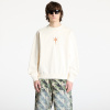 Mikina Marcelo Burlon County Goth Boxy Crewneck Ecru Brown XL XL