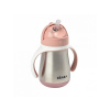 Beaba Hrnček termoizolačný so slamkou nerez 250ml Pink