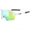 UVEX BRÝLE SPORTSTYLE 236 SET WHITE MAT / MIRROR GREEN (CAT. 2) + CLEAR (CAT. 0) Množ. Uni (r. 2022)