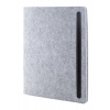 Portfólio A4 z RPET plsti , dark grey Farba: Grey
