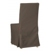 Dekoria Návlek na stoličku Henriksdal (dlhý), hnedá, návlek na stoličku Henriksdal - dlhý, Etna, 705-08