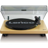 Lenco L-30 WOOD - Audio-Plattenspieler mit Riemenantrieb - 33,45 RPM - 30 cm