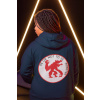 GG-God.sk Mikina Beast Dámska Farba: Modrá (Petrol), Veľkosť: M, Grafika: Vzadu (Back)