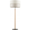 TK Lighting Eco stojaca lampa 1x15 W čierna-sivá-drevo-béžová 5597
