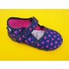 Detské papučky Renbut - modré so srdiečkami ORTO