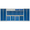 Kvalitní PROFI BLUE dílenský nábytek - 4535 x 2000 x 465 mm - MTGS1300A1 Blue -